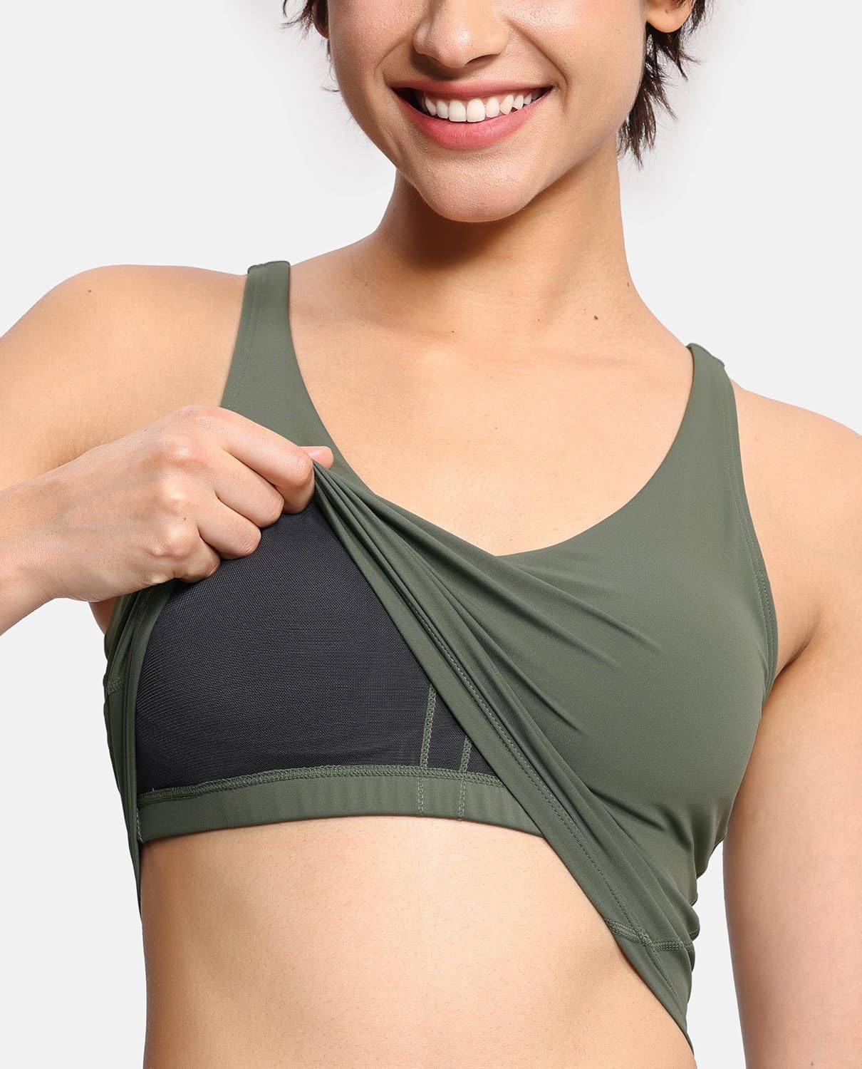 Women’s Longline Sports Bra Wirefree Padded