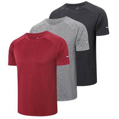 1/3 Pack Mens Athletic Running T-Shirts