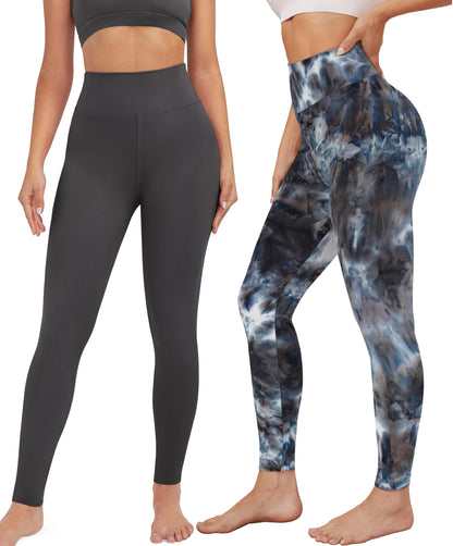 VALANDY Creamlush 3 Pack Leggings for Women High Waisted