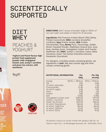 PhD Nutrition Diet Whey Lean Protein Powder