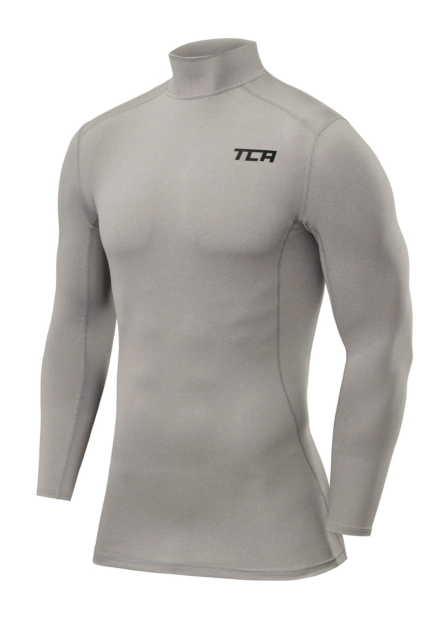 TCA Boys' Pro Performance Compression Base Layer Long Sleeve Top - Mock Neck