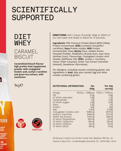 PhD Nutrition Diet Whey Lean Protein Powder