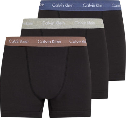 Calvin Klein Men’s 3 Pack Trunks with Logo Waistband