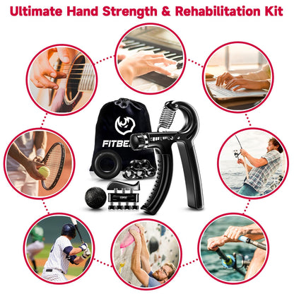 FitBeast Grip Strengthener Forearm Strengthener Hand Grips Strengthener Kit
