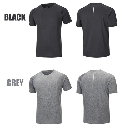 Gaiatiger 3 Pack Mens T-Shirts Dry-Fit Short Sleeve T-Shirts Moisture Wicking Active Athletic Running Tops Men Work Shirts