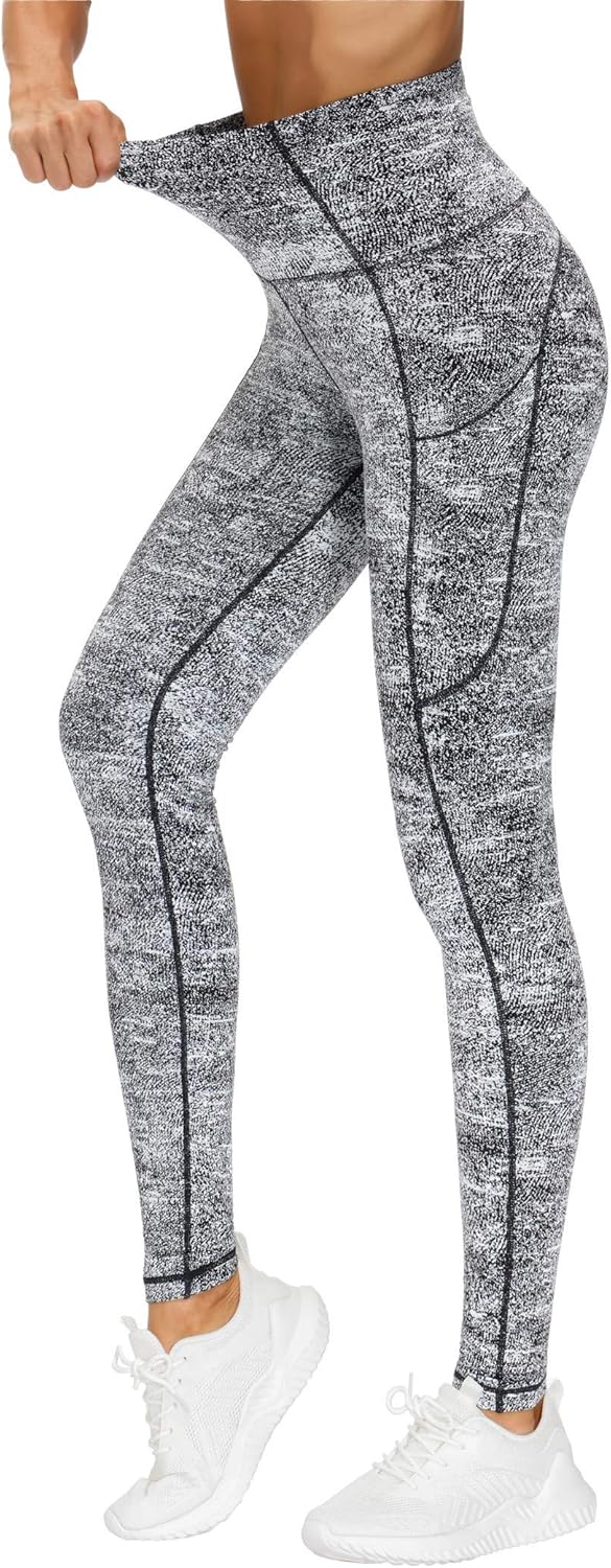 THE GYM PEOPLE Thick High Waist Yoga Pants with Pockets