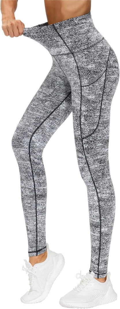 THE GYM PEOPLE Thick High Waist Yoga Pants with Pockets