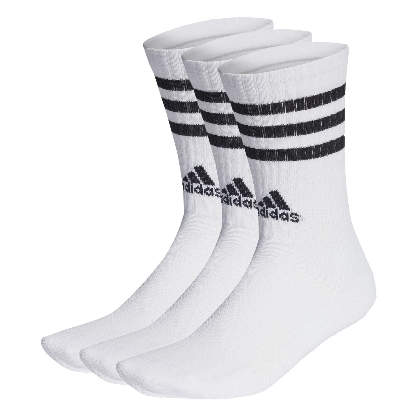 adidas Unisex 3-stripes Cushioned Crew Socks 3 Pairs Crew Socks (pack of 3)