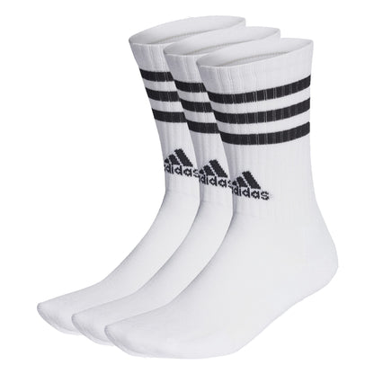 adidas Unisex 3-stripes Cushioned Crew Socks 3 Pairs Crew Socks (pack of 3)