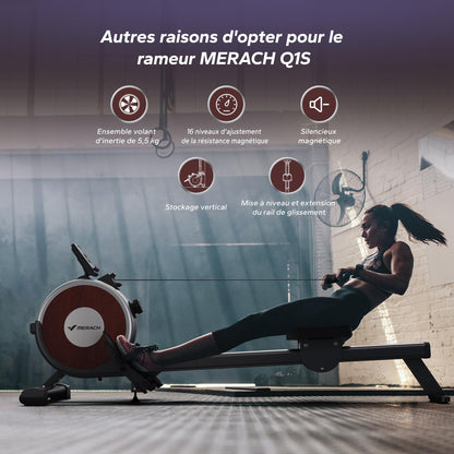 MERACH Q1S Magnetic Rowing Machine | 16 Resistance Levels