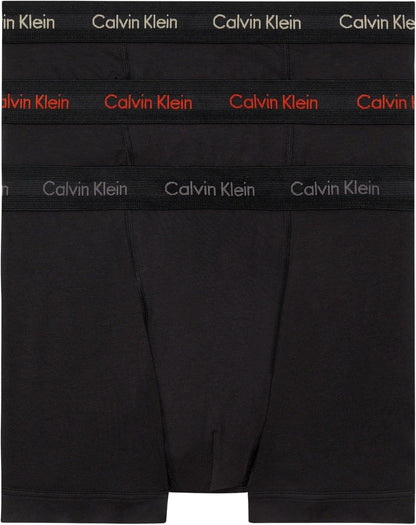 Calvin Klein Men’s 3 Pack Trunks with Logo Waistband