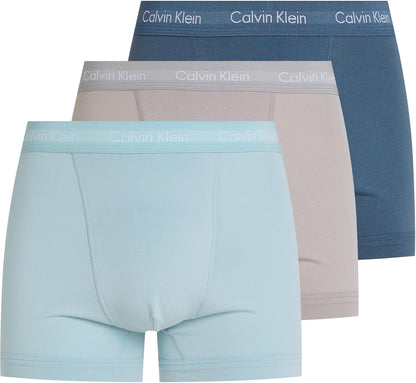 Calvin Klein Men’s 3 Pack Trunks with Logo Waistband