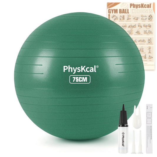 PhysKcal Gym Ball 55-85cm Exercise Swiss Ball