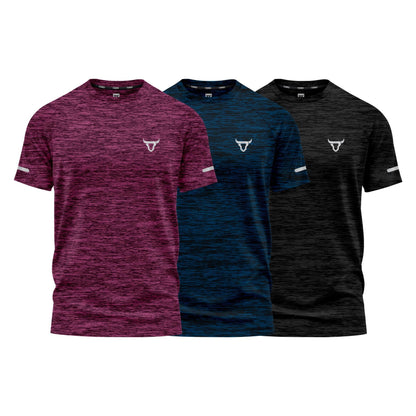 Pack of 3 Mens Workout Short Sleeve T-Shirts