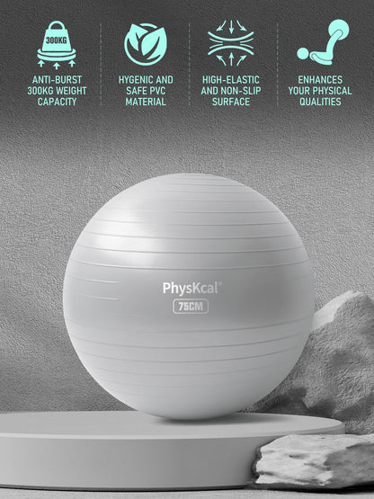 PhysKcal Gym Ball 55-85cm Exercise Swiss Ball