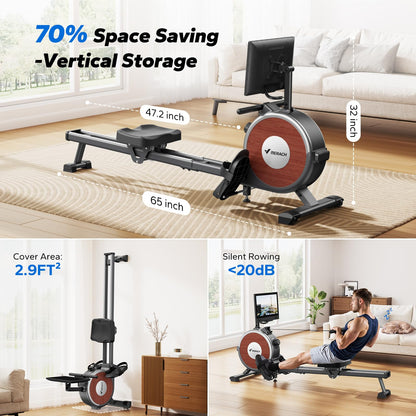 MERACH Q1S Magnetic Rowing Machine | 16 Resistance Levels