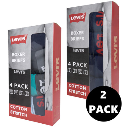Levi's Men's Cotton Stretch Boxer Briefs – Assorted Multipack