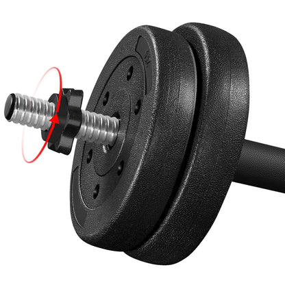 Yaheetech 30KG/25KG/20KG/15KG Adjustable Dumbbells