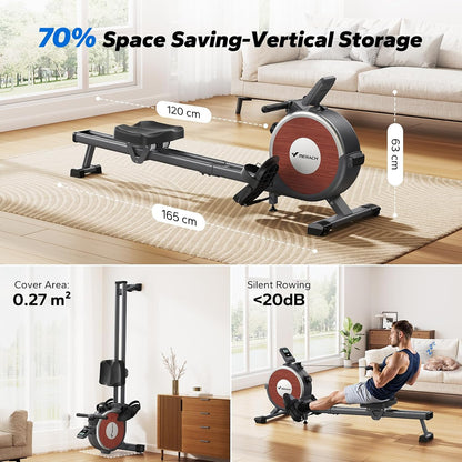 MERACH Q1S Magnetic Rowing Machine | 16 Resistance Levels