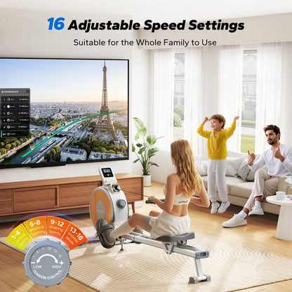 MERACH Q1S Magnetic Rowing Machine | 16 Resistance Levels