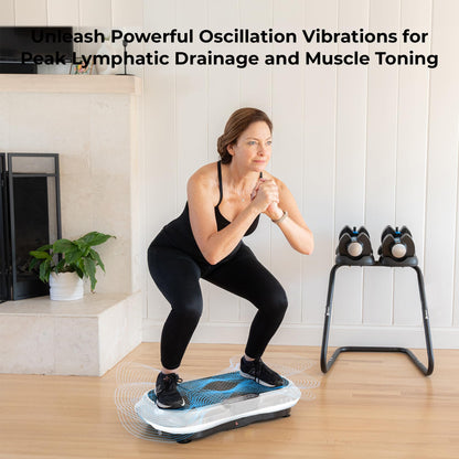 LifePro Vibration Plate Exercise Machine - Whole Body Workout Vibration Fitness Platform w/Loop Bands - Home Training Equipment for Weight Loss & Toning