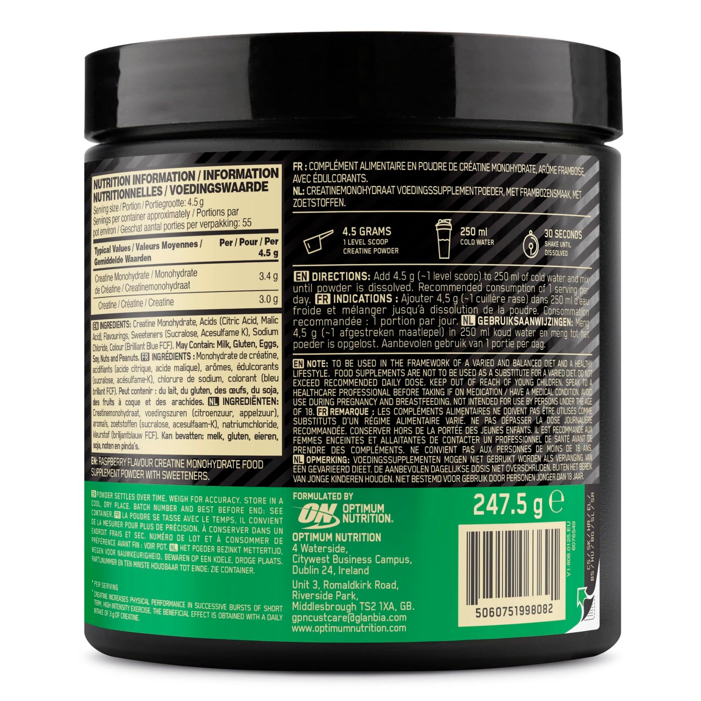 Optimum Nutrition Micronised Creatine Powder