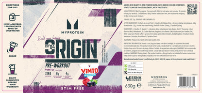 Myprotein Alpha Pre-Workout Powder with Beta Alanine and Caffeine