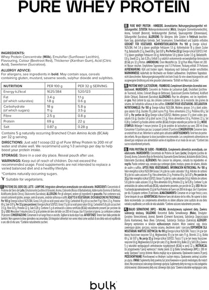 Bulk Pure Whey Protein Powder