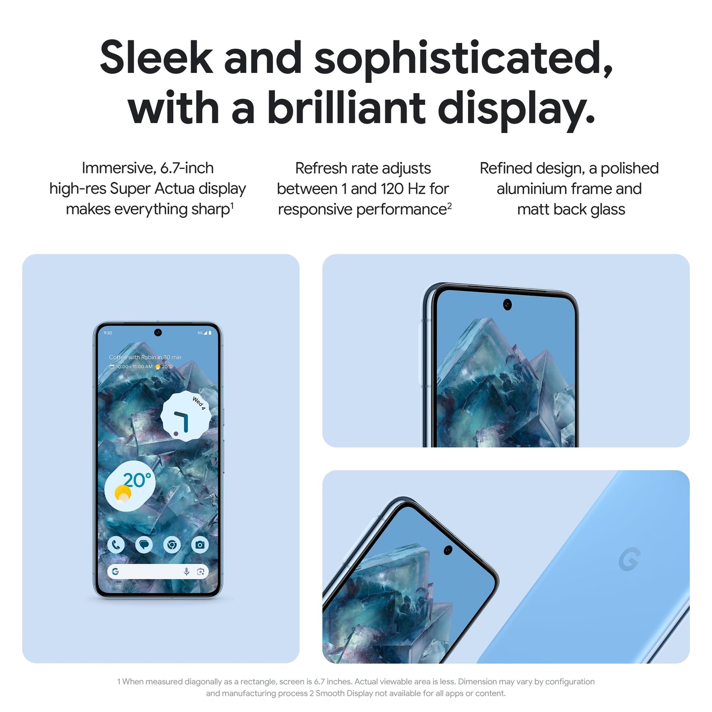 Google Pixel 8 Pro – Unlocked Android Smartphone with telephoto lens, 24-hour battery and Super Actua display – Porcelain, 128GB