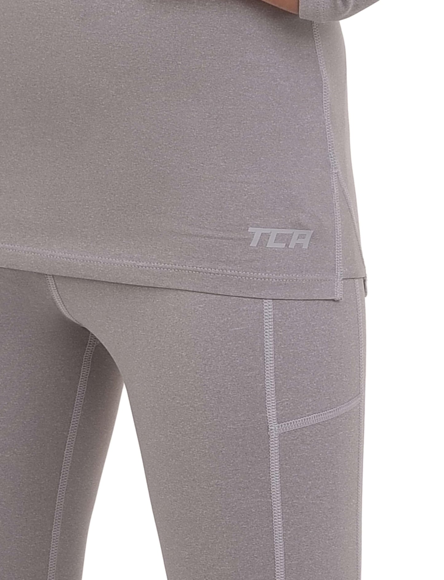 TCA Girls' SuperThermal Long Sleeve Performance Base Layer Running Training Top