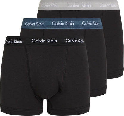 Calvin Klein Men’s 3 Pack Trunks with Logo Waistband
