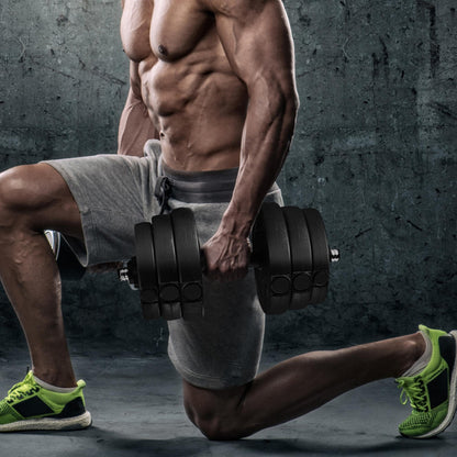 Yaheetech 30KG/25KG/20KG/15KG Adjustable Dumbbells