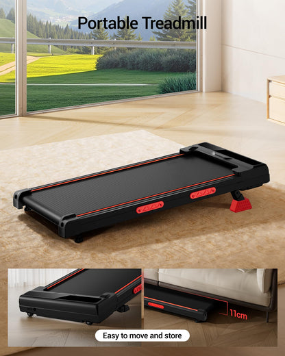 Walking Pad Treadmill with 15% Incline, 3 in 1 Under Desk Treadmill