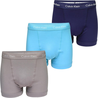 Calvin Klein Men’s 3 Pack Trunks with Logo Waistband