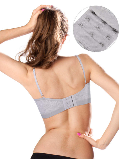 Boao 3 Pieces Mini Camisole Bra Padded Brassiere Tank Top Brassiere Women Sports Bra with Straps