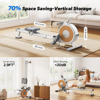 MERACH Q1S Magnetic Rowing Machine | 16 Resistance Levels