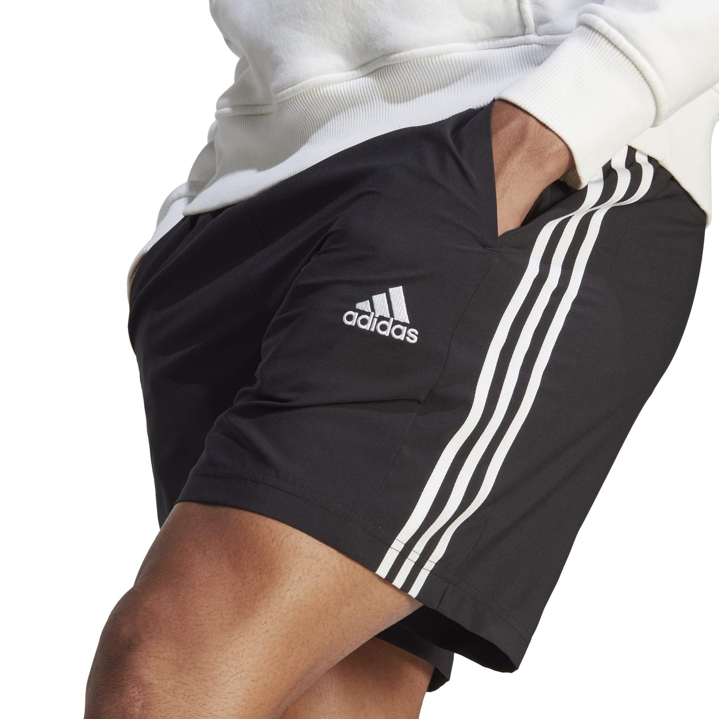 adidas Men's Aeroready Essentials with Stripes Shorts