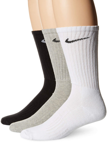 NIKE Unisex U Nk Everyday Cush Crew 3pr Socks