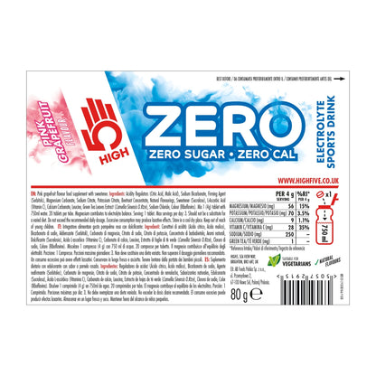 HIGH5 ZERO Electrolyte Tablets | Hydration Tablets Enhanced with Vitamin C | 0 Calories & Sugar Free | Boost Hydration, Performance & Wellness | Blackcurrant, 20 Tablets (20x, Pack of 1)