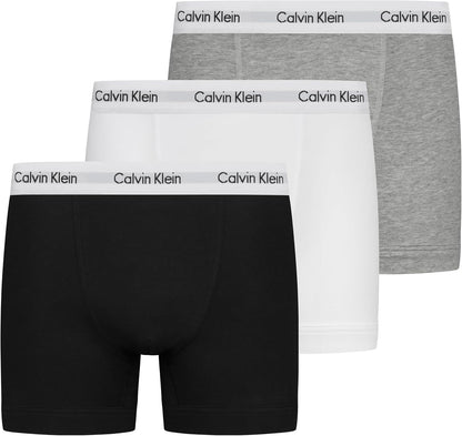 Calvin Klein Men’s 3 Pack Trunks with Logo Waistband