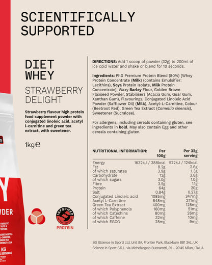 PhD Nutrition Diet Whey Lean Protein Powder