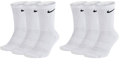 NIKE Men's U Nk Everyday Cush Crew 6pr-bd Socks