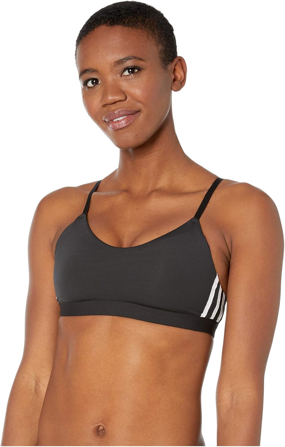 adidas Women's All Me 3-Stripes Bra Sports Bras (Pack of 1)