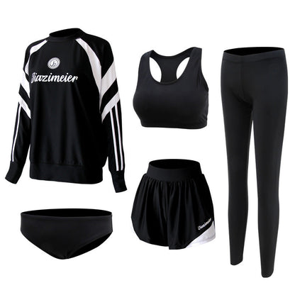 The Stellar 5-Piece Active Modest Swim Set