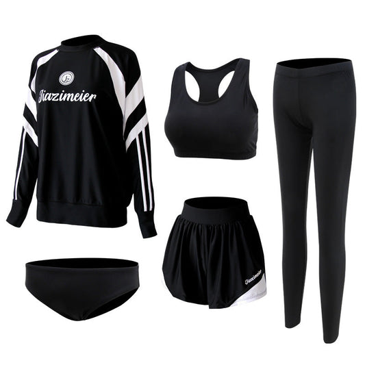 The Stellar 5-Piece Active Modest Swim Set