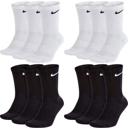 NIKE Unisex U Nk Everyday Cush Crew 3pr Socks