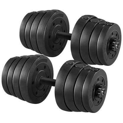 Yaheetech 30KG/25KG/20KG/15KG Adjustable Dumbbells