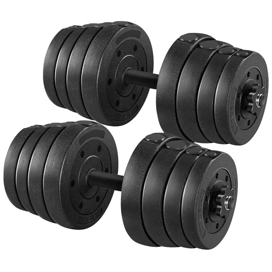 Yaheetech 30KG/25KG/20KG/15KG Adjustable Dumbbells