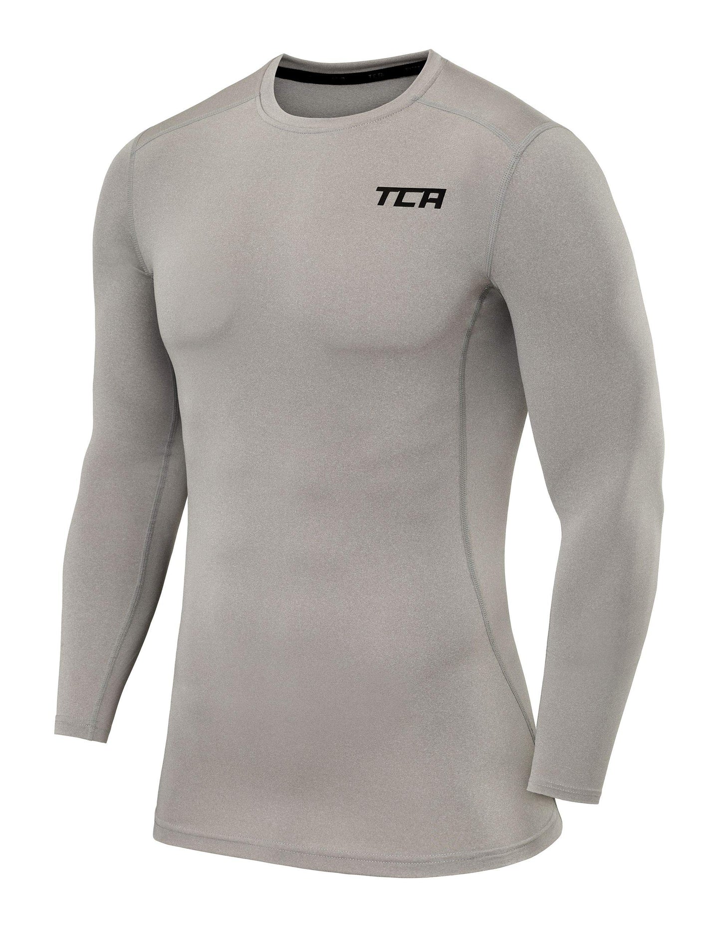 TCA Boys Pro Performance Compression Shirt Long Sleeve Top Compression Tops for Boys Base Layers Boys