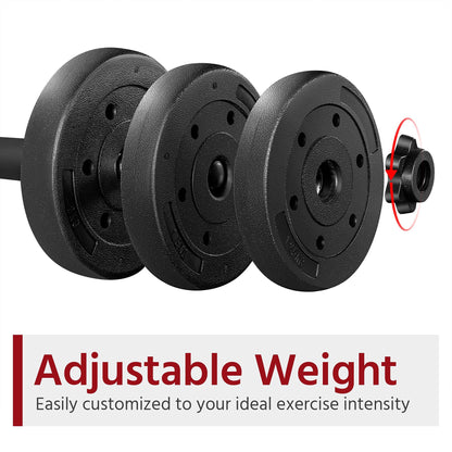 Yaheetech 30KG/25KG/20KG/15KG Adjustable Dumbbells